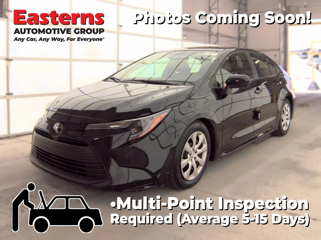 Used 2025 Black Toyota LE image 1