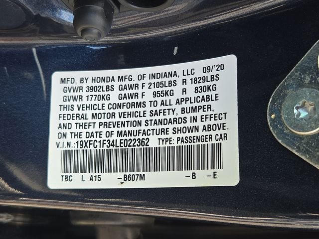 Used 2020 Modern Steel Metallic Honda EX image 27