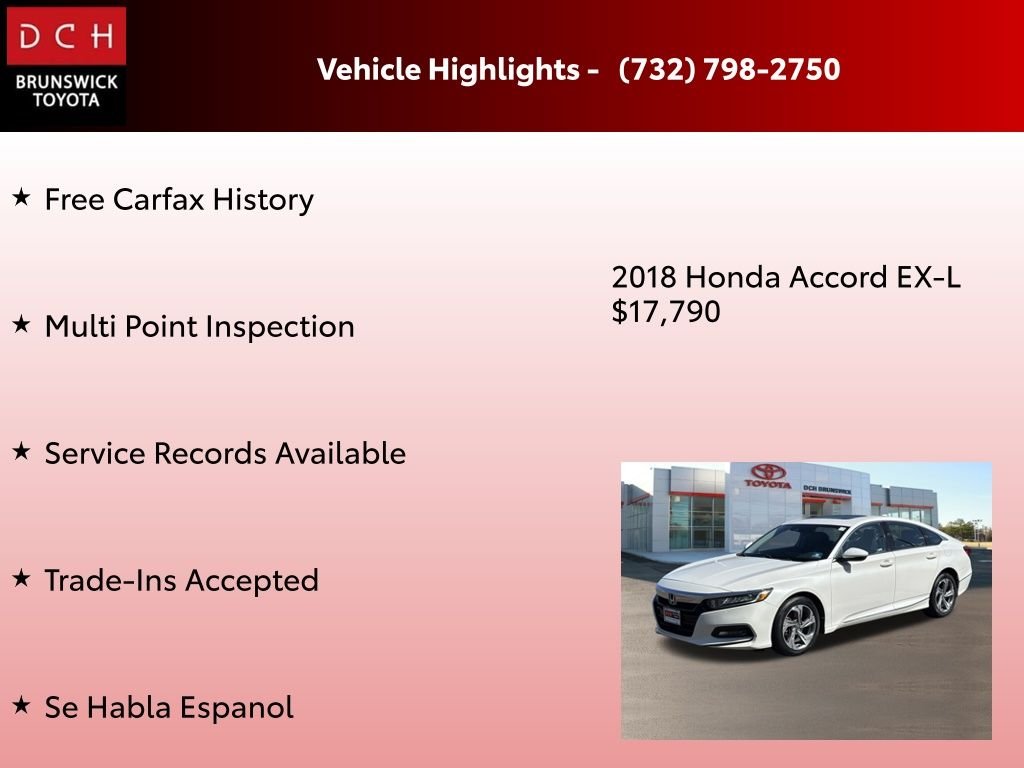 Used 2018 White Honda EX-L image 4
