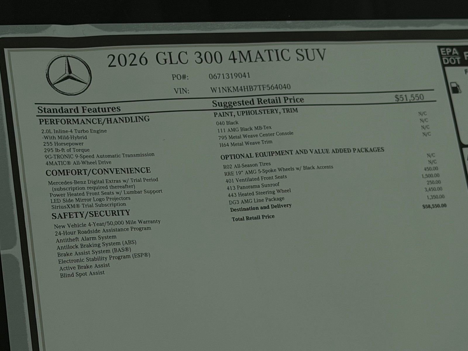 New 2026 Black Mercedes-Benz GLC 300 image 46
