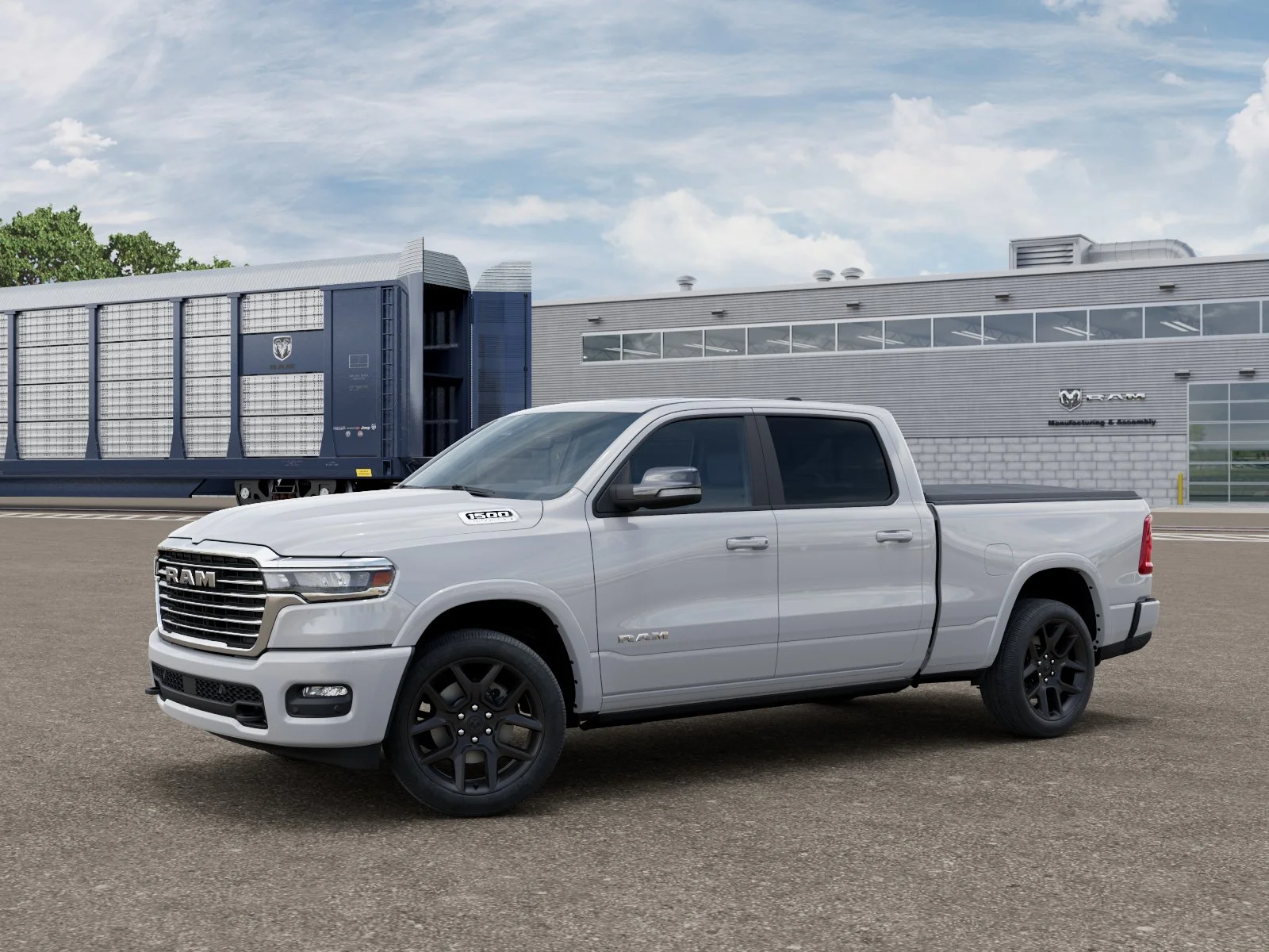 New 2026 Bright White Clear-Coat Exterior Paint RAM Laramie image 28