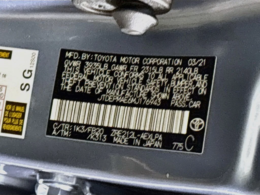 Used 2021 Gray Toyota LE image 24
