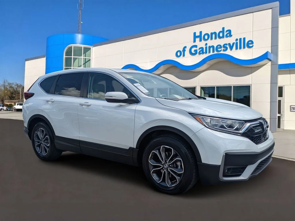 Certified Used 2022 Platinum White Pearl Honda EX image 1