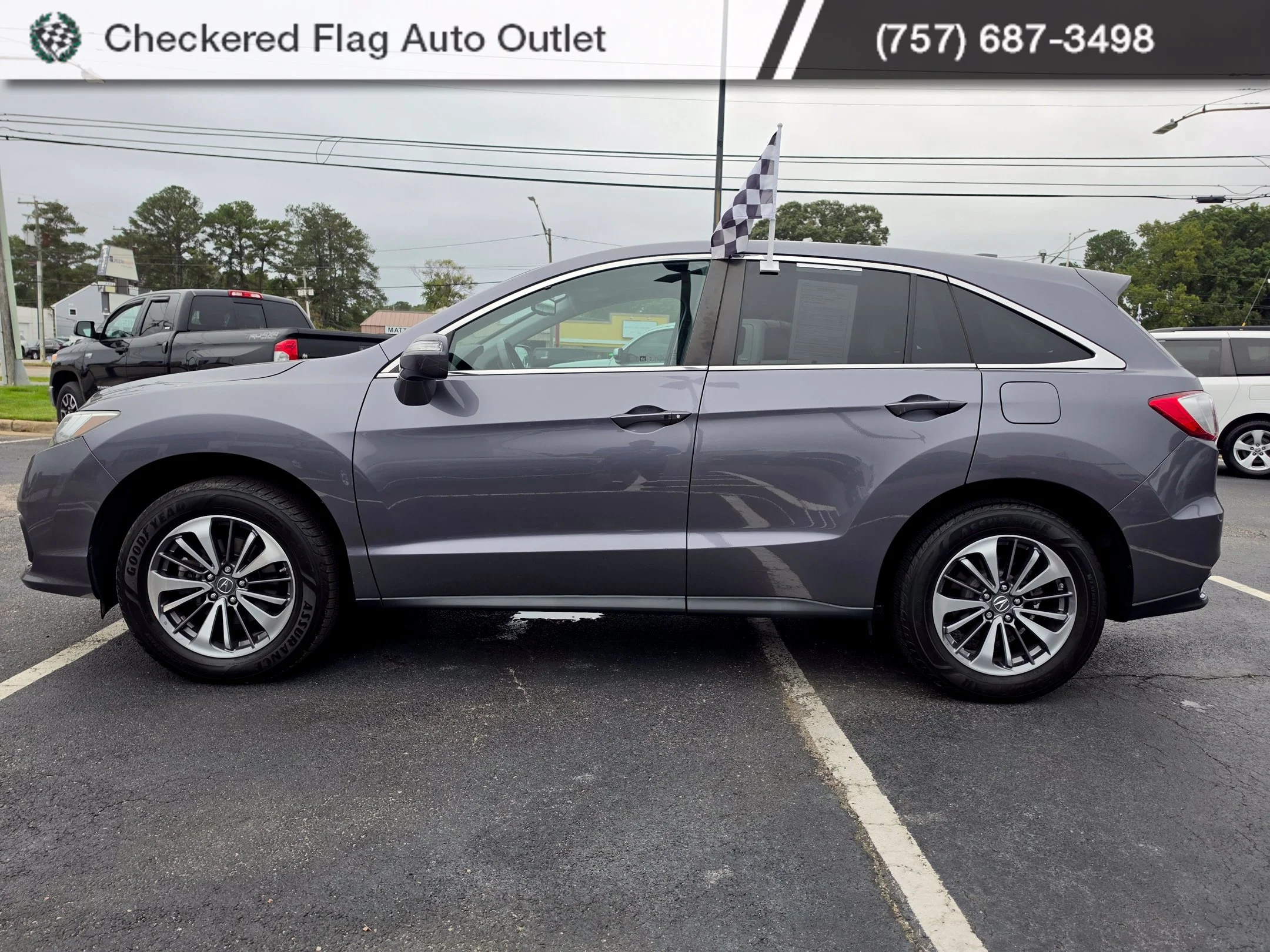 Used 2017 Modern Steel Metallic Acura Advance Package image 2