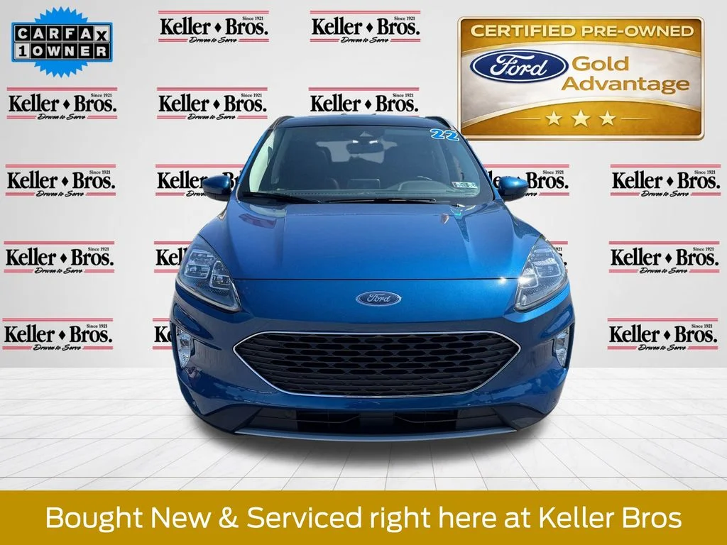 Certified Used 2022 Blue Metallic Ford Titanium image 2