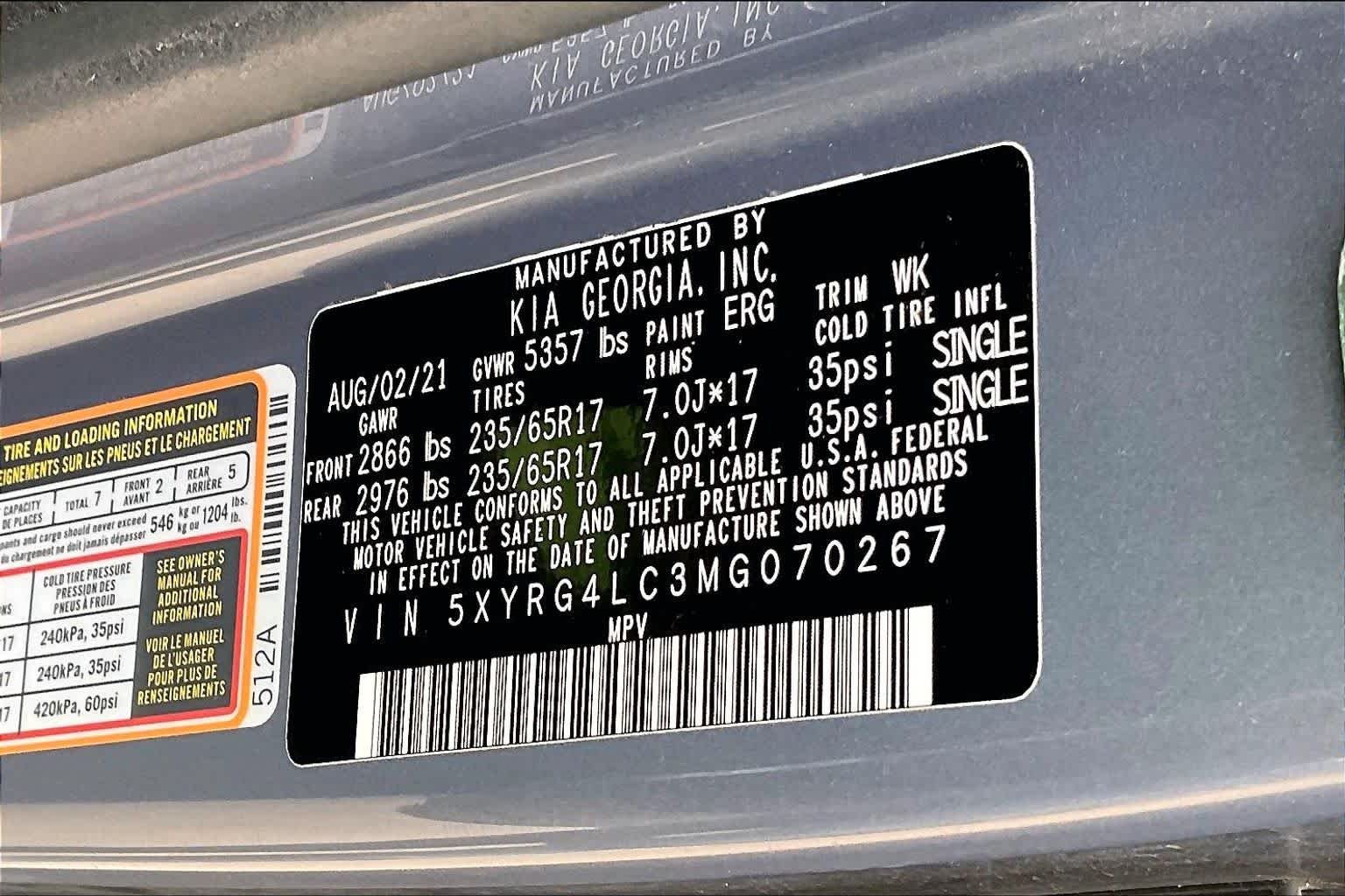 Used 2021 Everlasting Silver Kia LX image 34