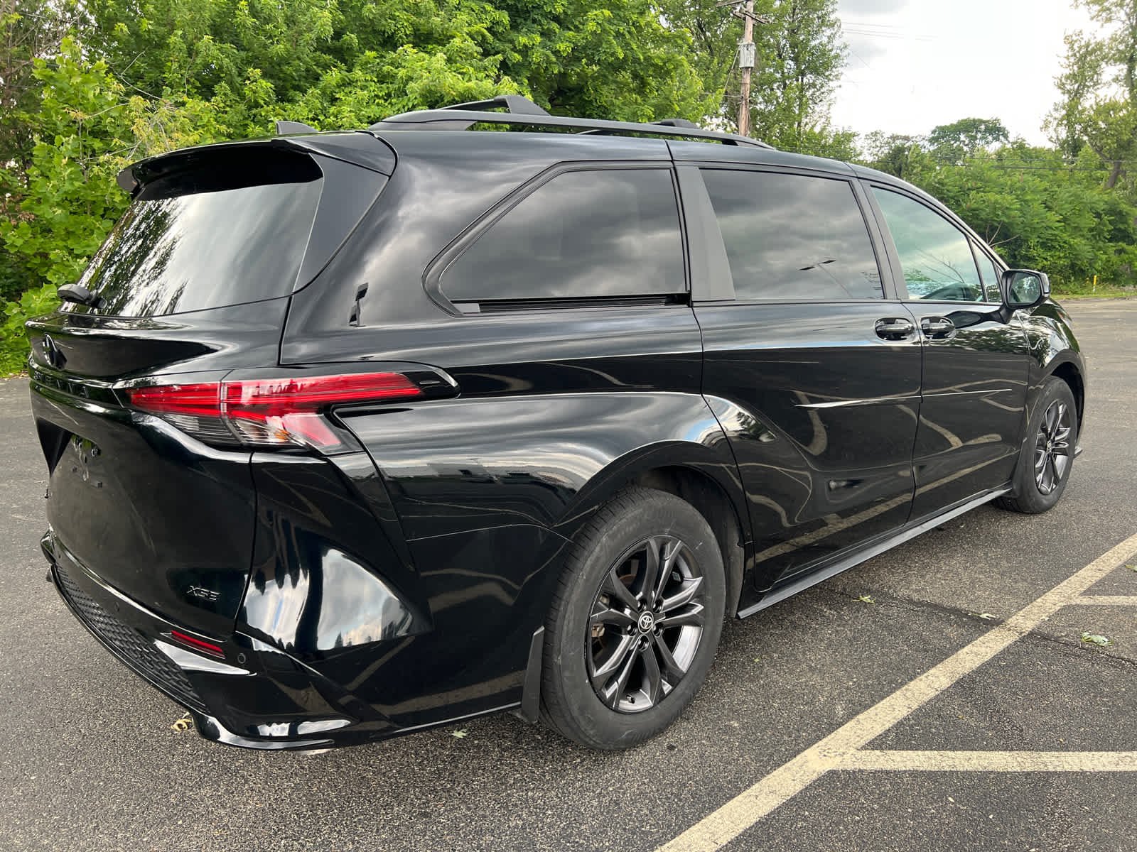 Certified Used 2025 Midnight Black Metallic Toyota XSE image 3
