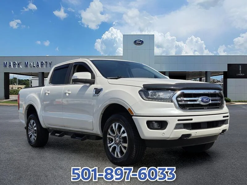 Used 2020 White Platinum Clearcoat Metal FORD LARIAT 2WD SUPERCREW 5