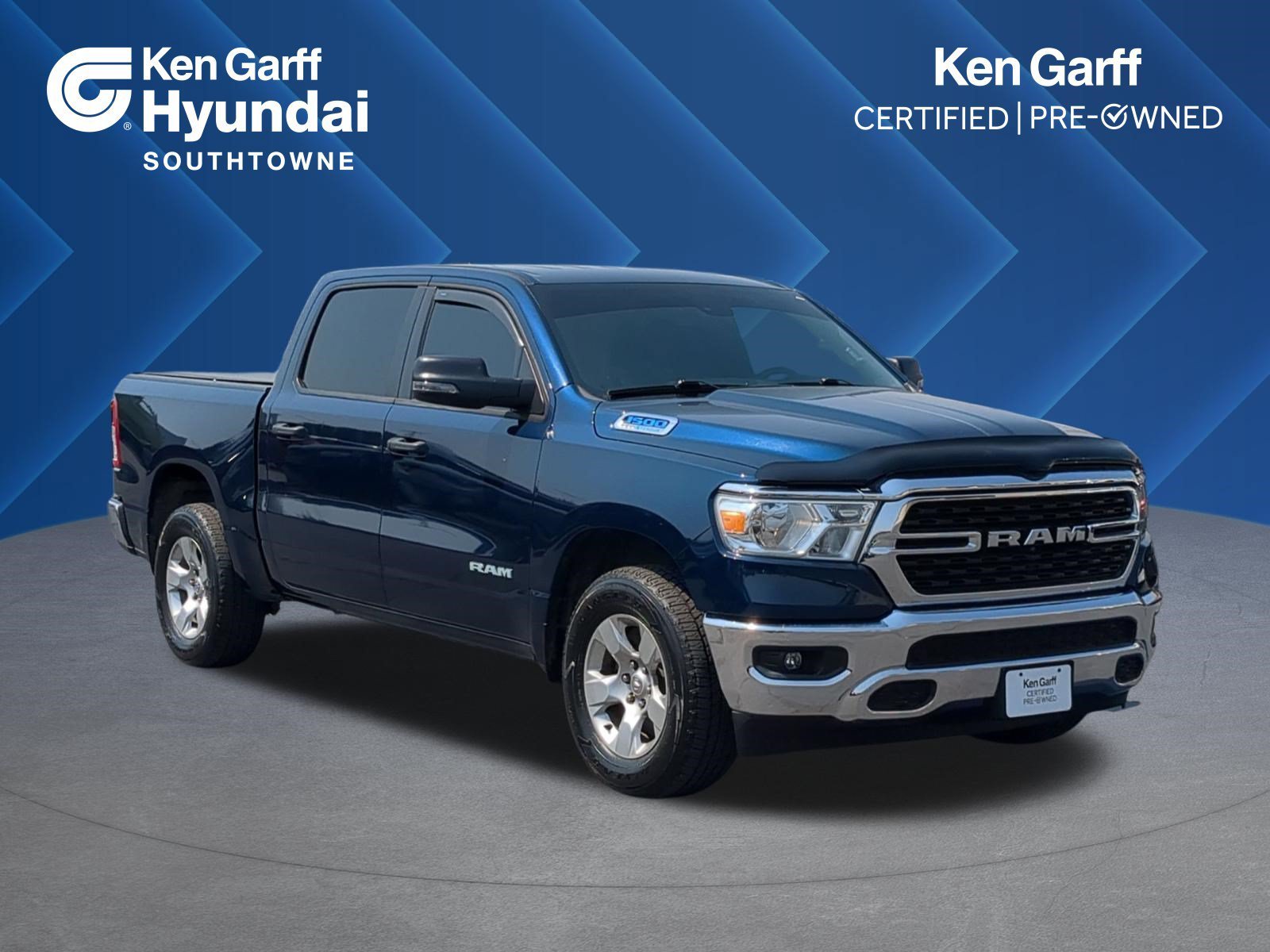 Ken Garff Cert 2024 Patriot Blue Pearlcoat Ram Big Horn image 1