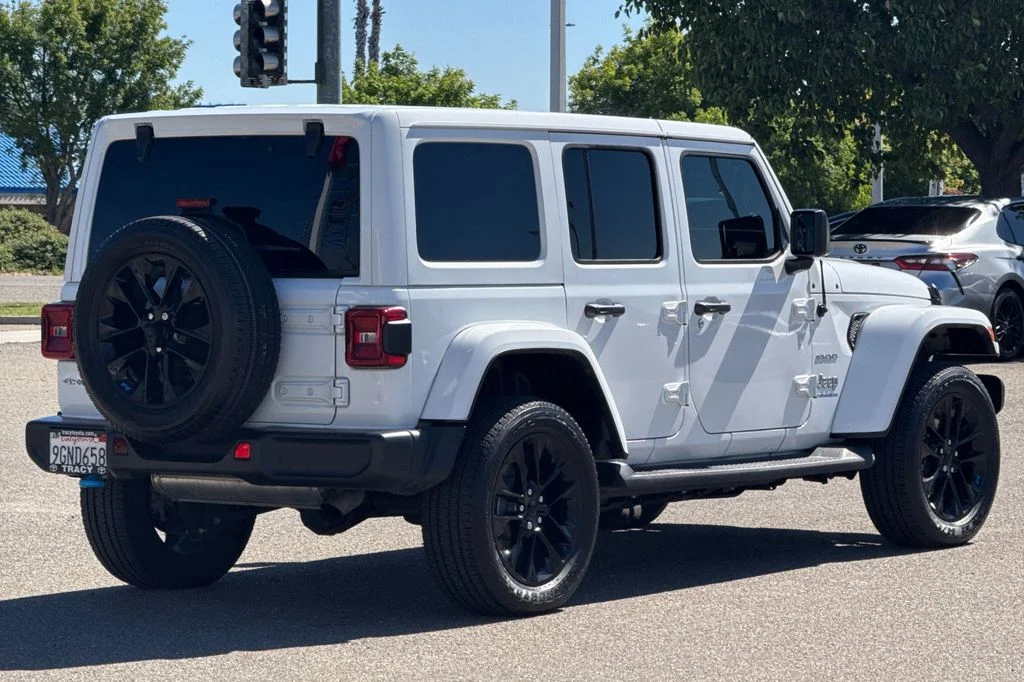 Used 2023 White Jeep Sahara 4xe image 5