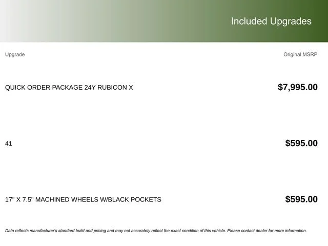 New 2026 Green Jeep Rubicon X image 3