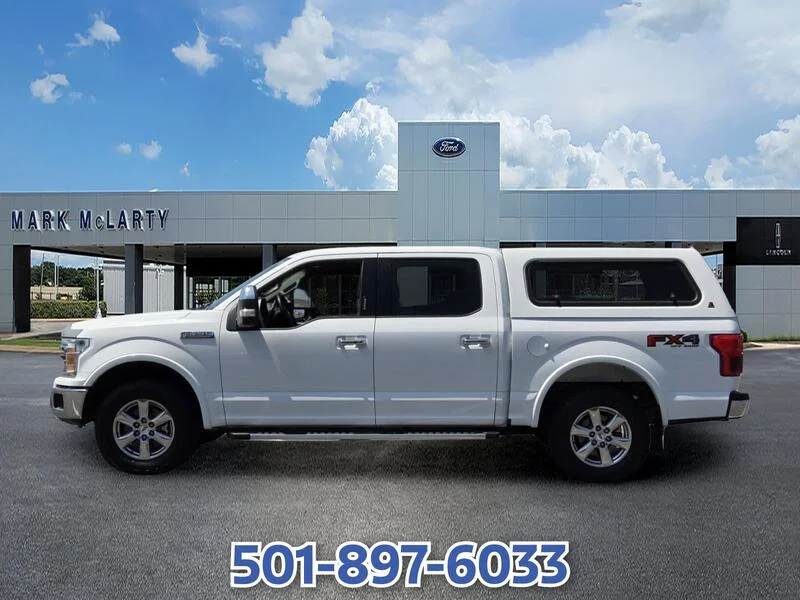 Used 2019 Oxford White FORD LARIAT 4WD SUPERCREW 5.5