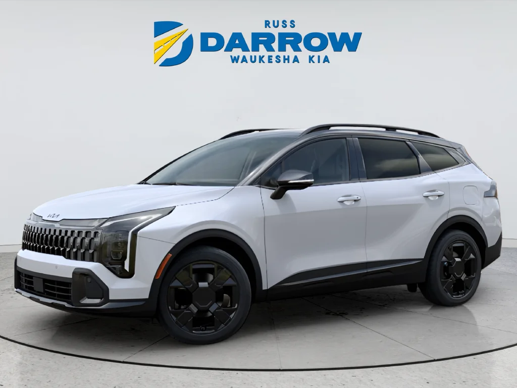 New 2027 Glacial White Pearl / Black Ro Kia X-Line image 1