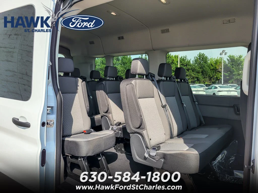 New 2026 Oxford White Ford Passenger Van XLT image 8