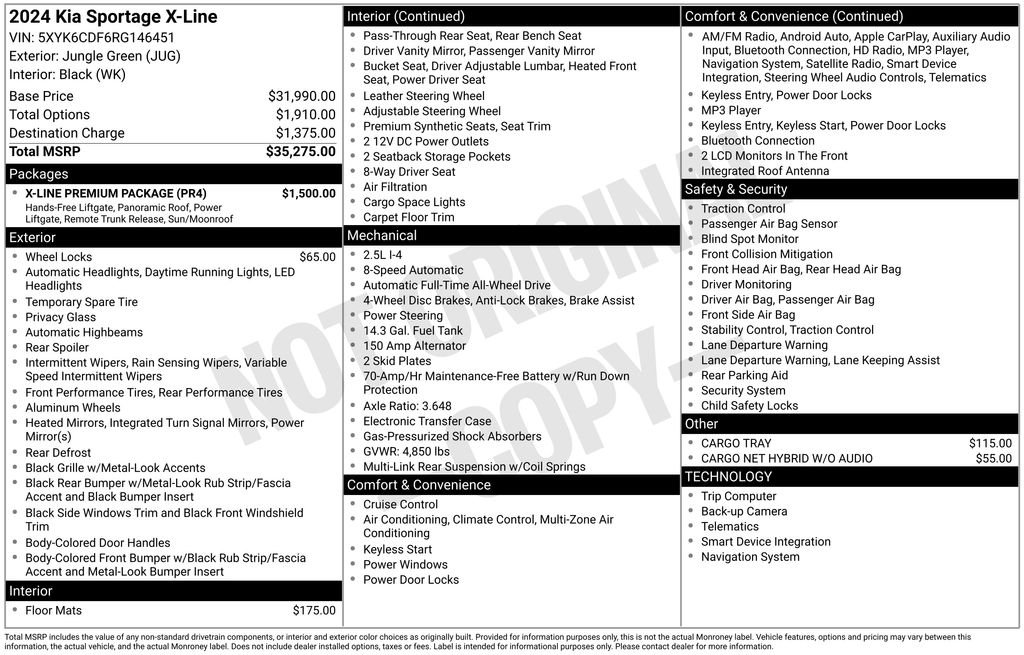Used 2024 Green Kia X-Line image 6