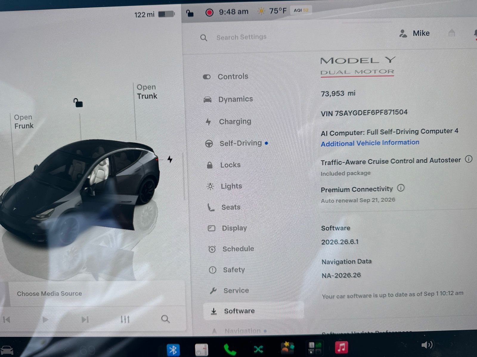 Used 2023 Midnight Silver Metallic Tesla Performance image 9