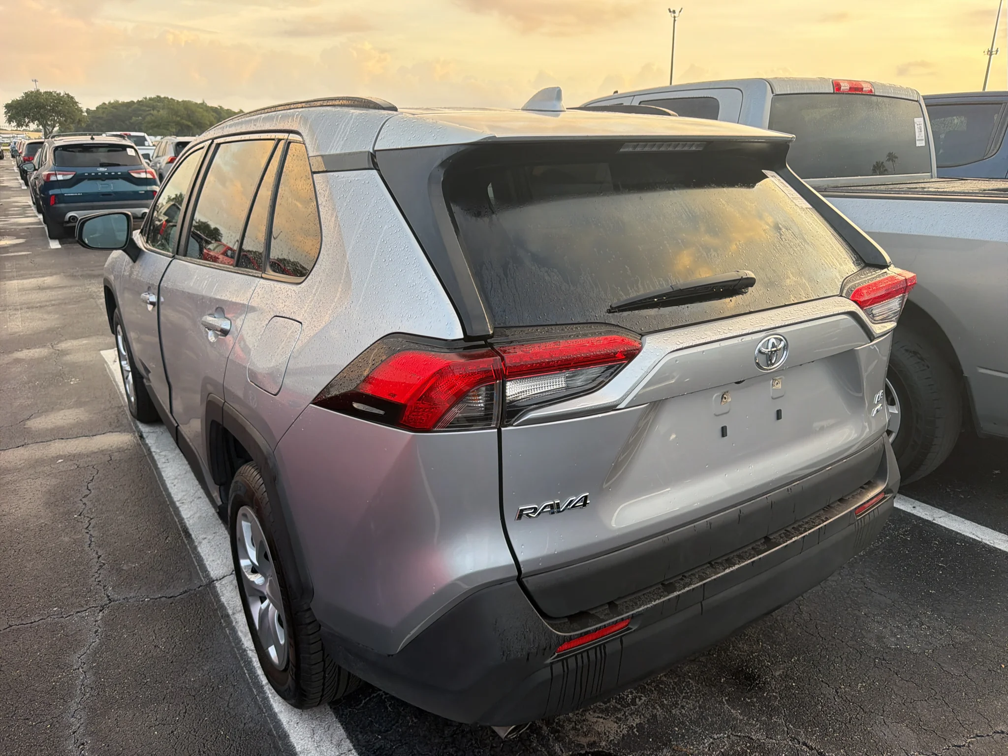 Used 2019 Silver Sky Metallic Toyota LE image 4