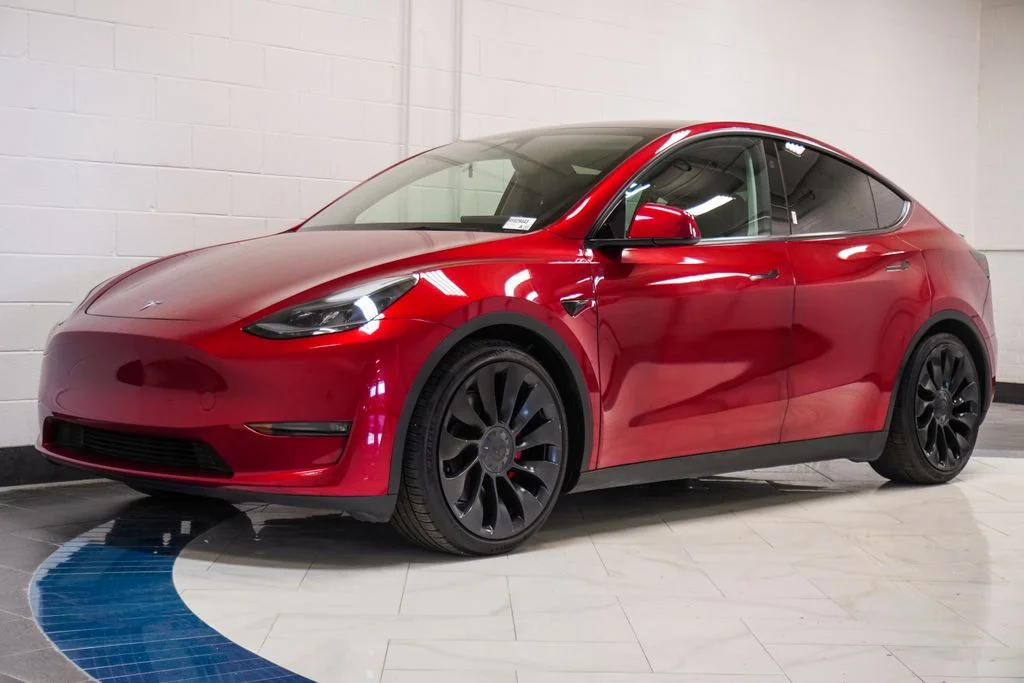 Used 2024 Red Tesla Performance image 4