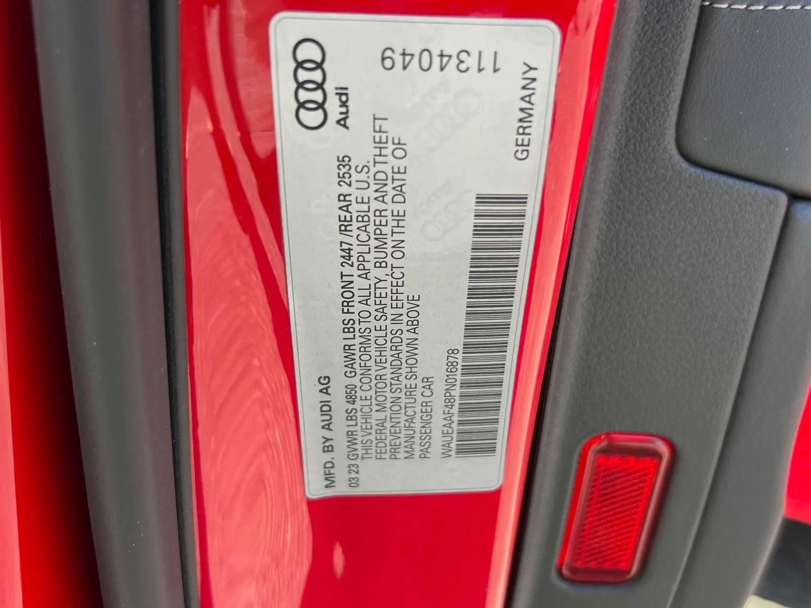 Used 2023 Red Audi 45 S line Premium Plus image 21