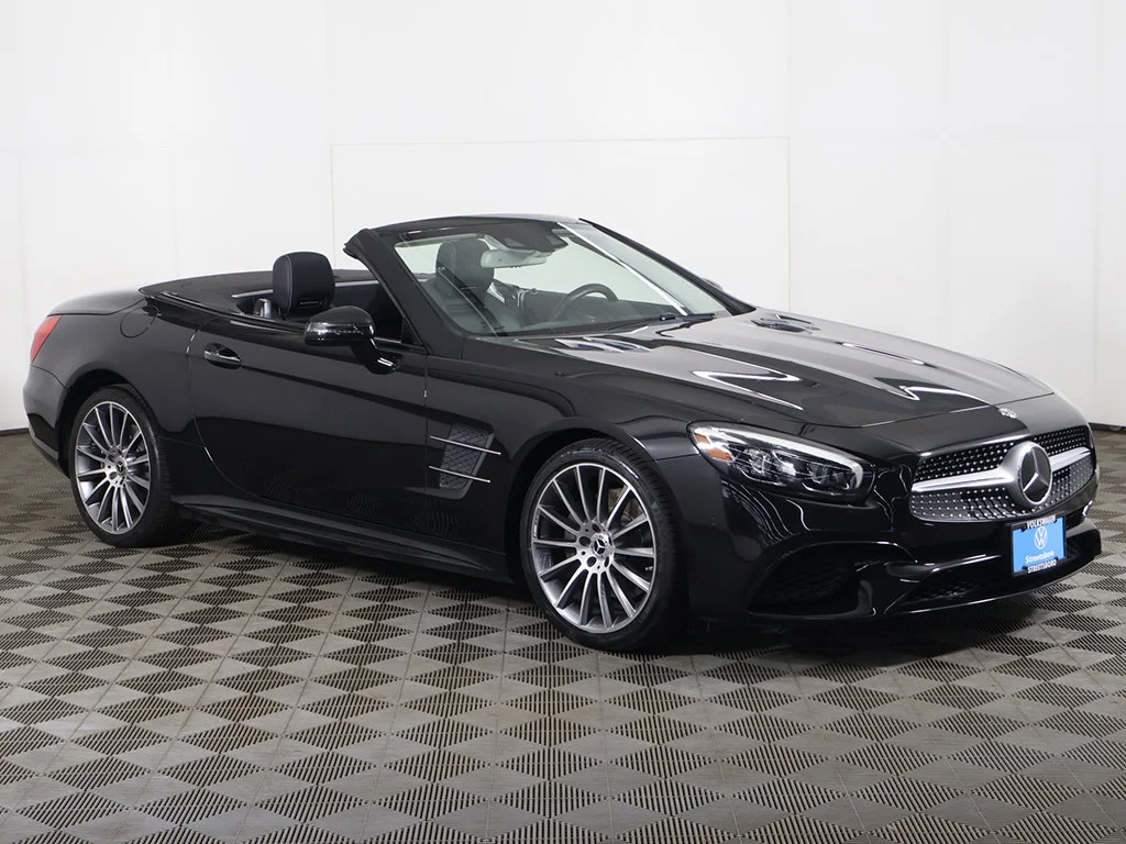 Used 2018 Black Mercedes-Benz SL 450 image 3