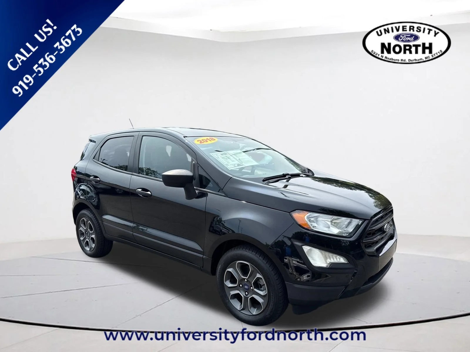 Used 2018 Shadow Black Ford S image 1