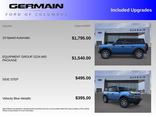New 2025 Velocity Blue Metallic Ford Big Bend image 30