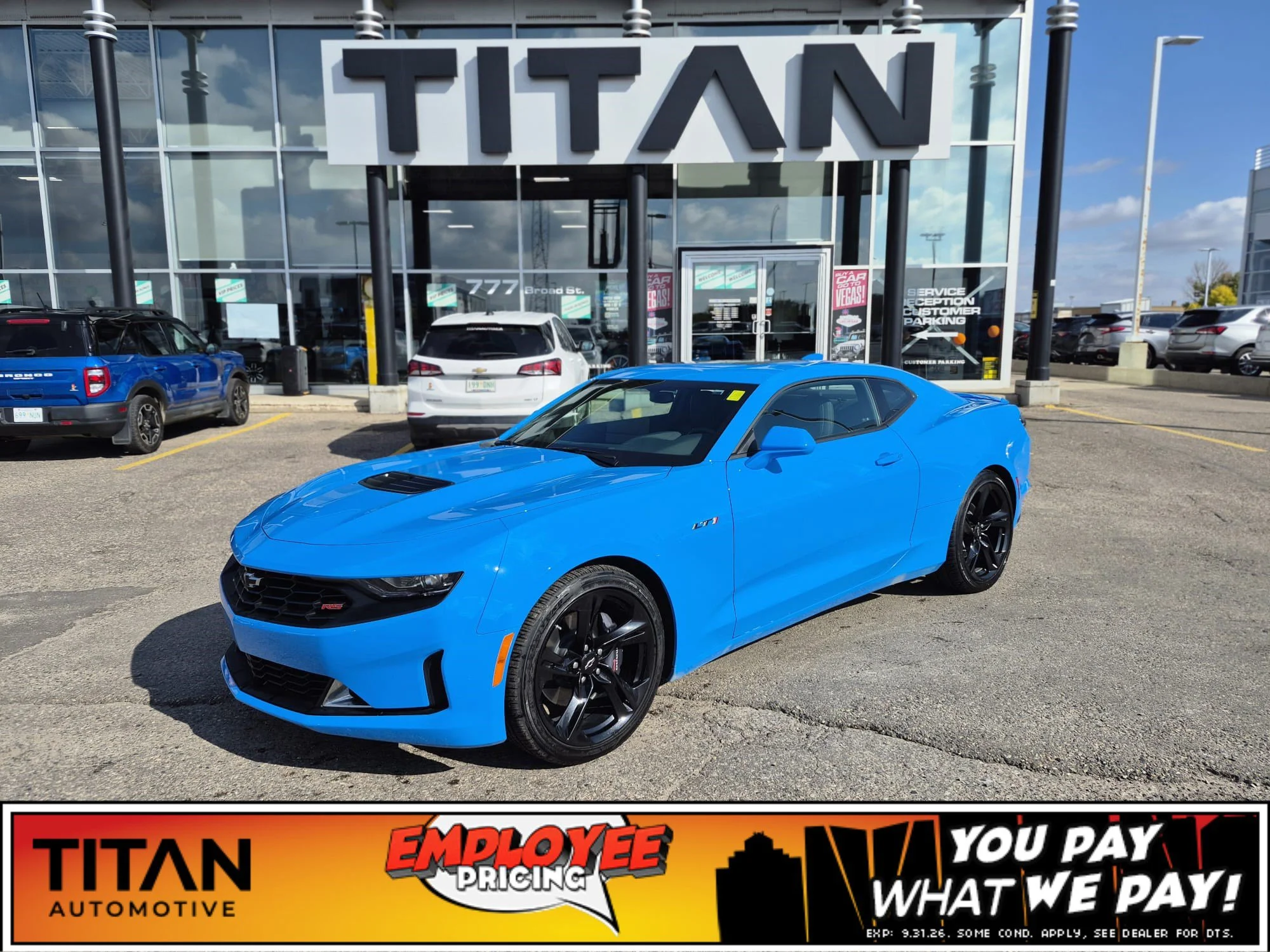 Used 2023 Rapid Blue Chevrolet LT1*455HP!! | 6.2L V8 | Recaro Seats | Sunroof | Performance Exhaust | Rapid Blue | image 1