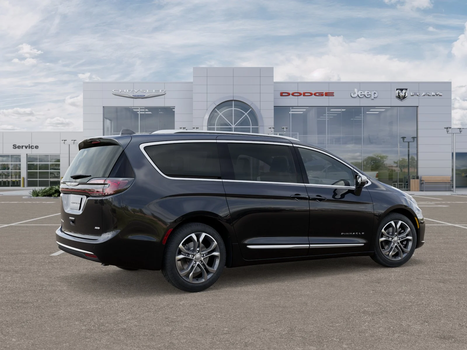 New 2026 Diamond Black Crystal Pearl-Coat Exterior Paint Chrysler Pinnacle image 35
