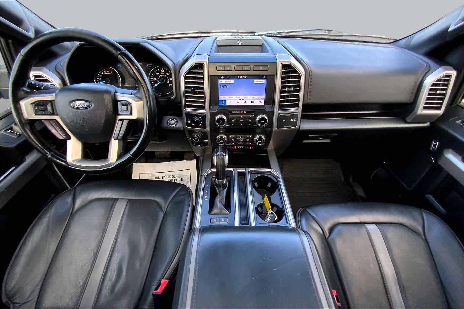 Used 2019 White Platinum Metallic Tri-Coat Ford Platinum image 14