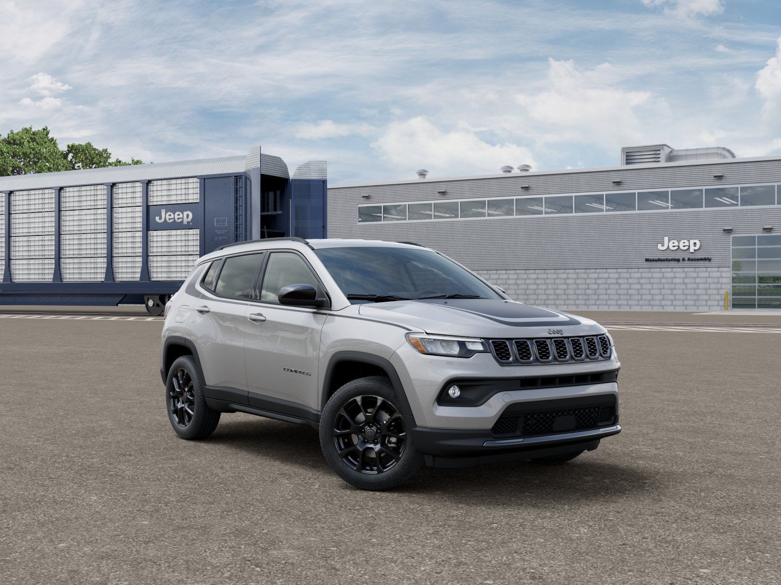 New 2026 Silver Zynith Metallic Clear-Coat Exterior Paint Jeep Latitude image 3