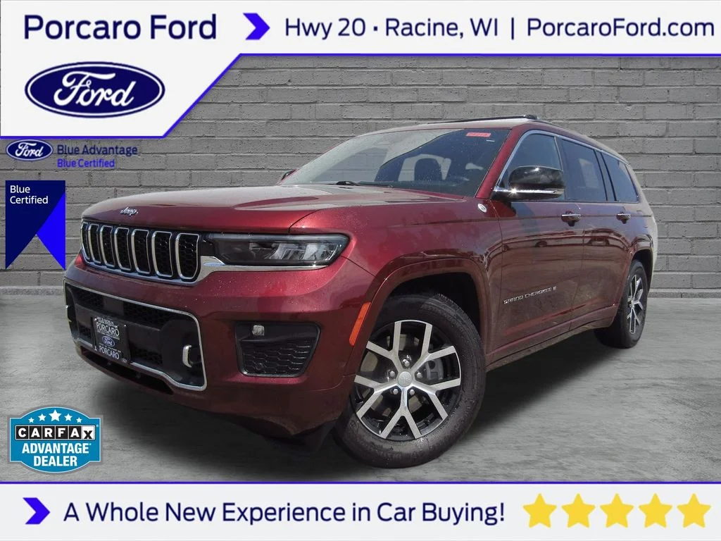 Certified Used 2022 Velvet Red Pearlcoat Jeep Overland image 1