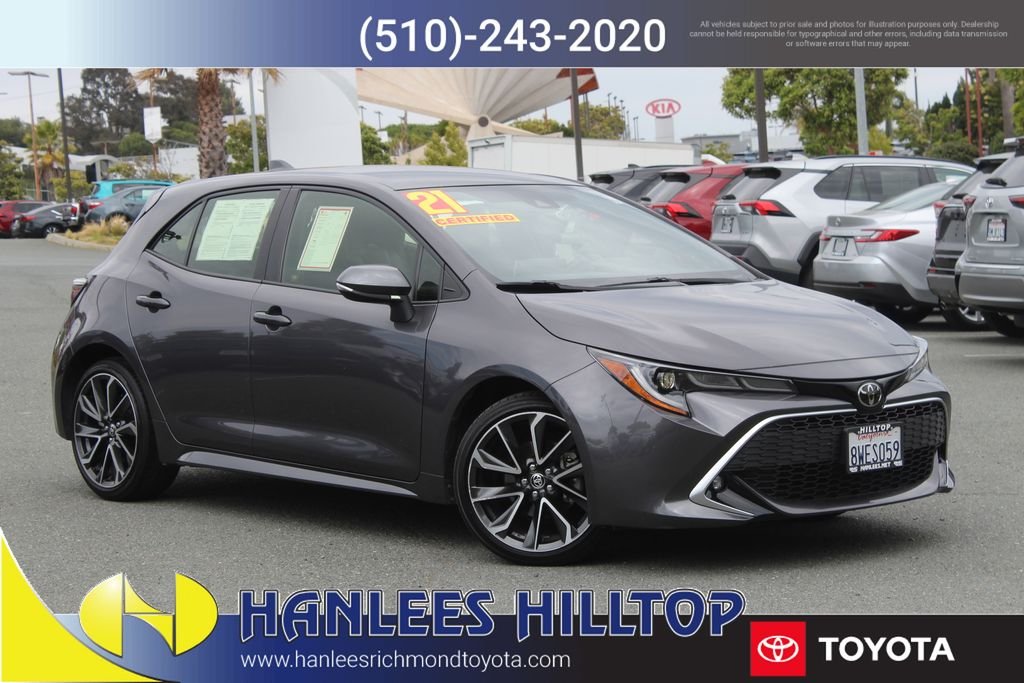 Certified Used 2021 Gray Toyota XSE image 1