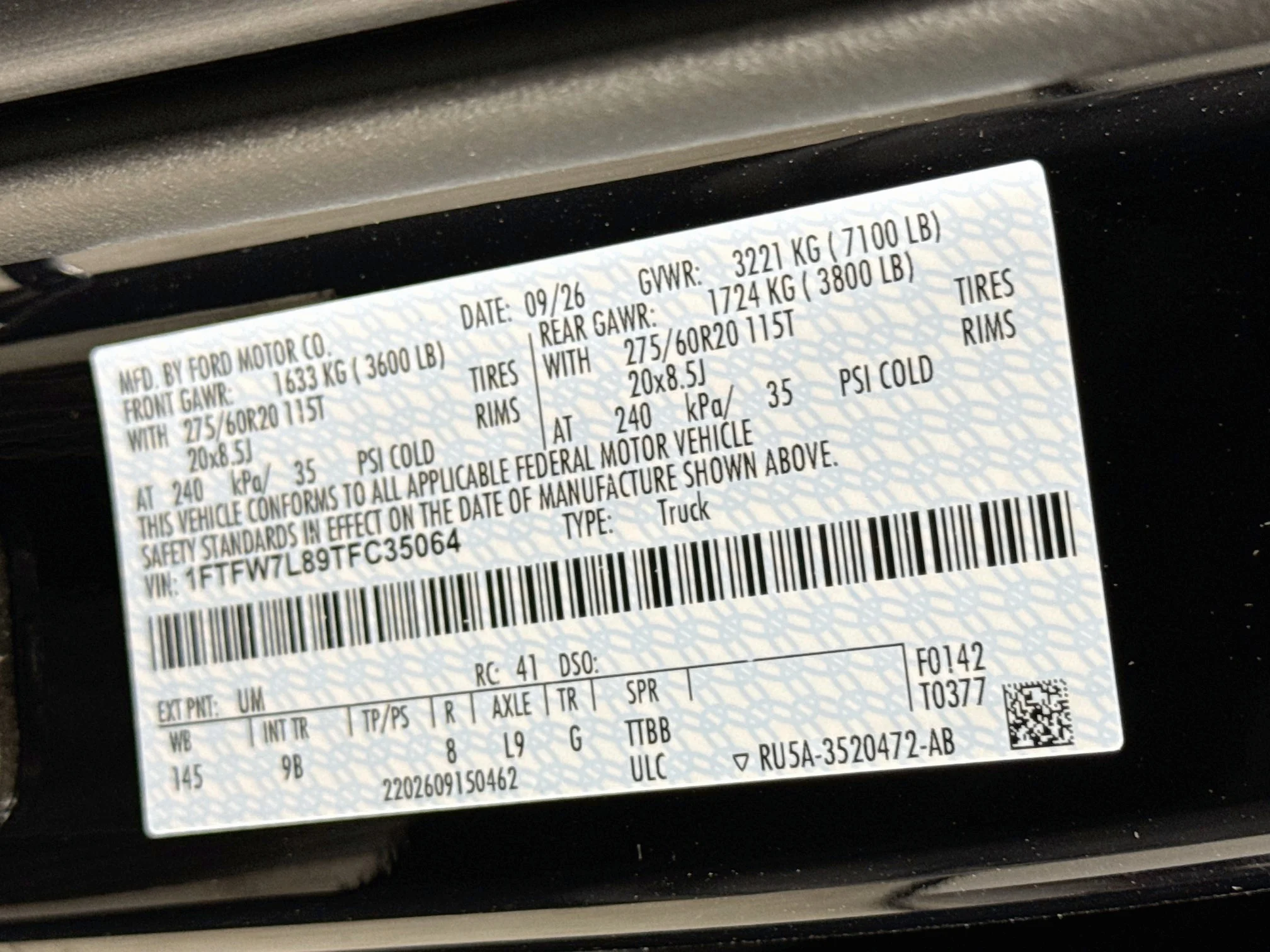 New 2026 Agate Black Metallic Ford Platinum® image 33