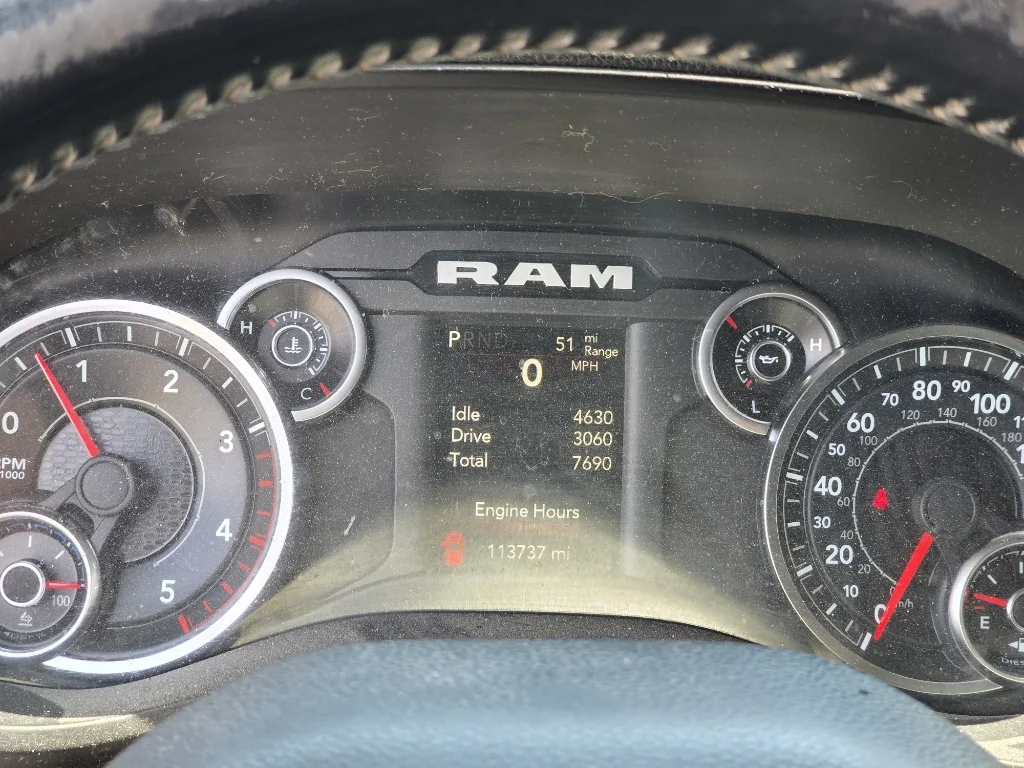 Used 2021 Bright White Clearcoat Ram Big Horn image 6