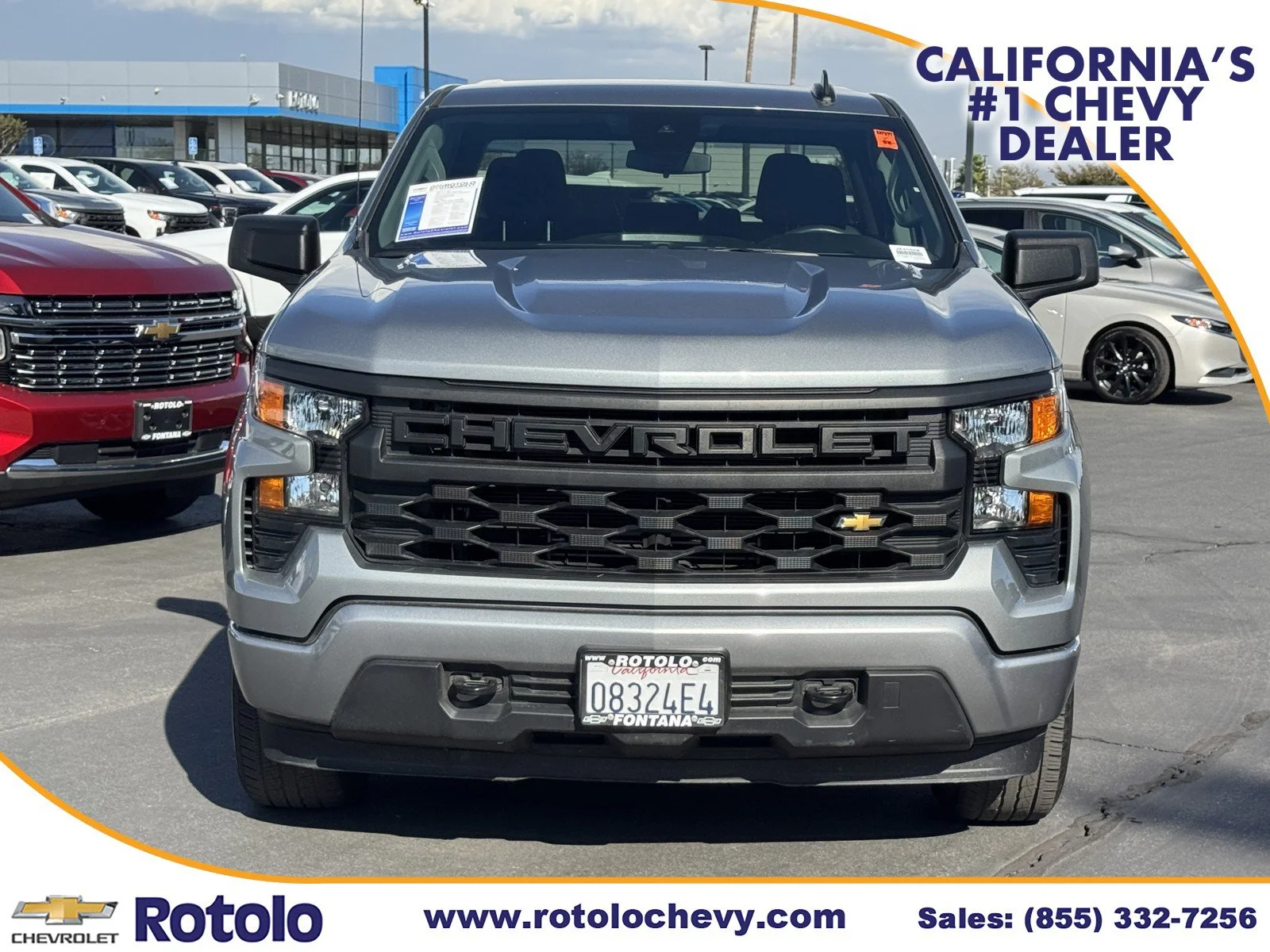Used 2025 Sterling Gray Metallic Chevrolet Custom image 2