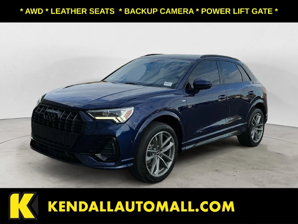 Used 2021 Blue Audi Premium Plus image 1