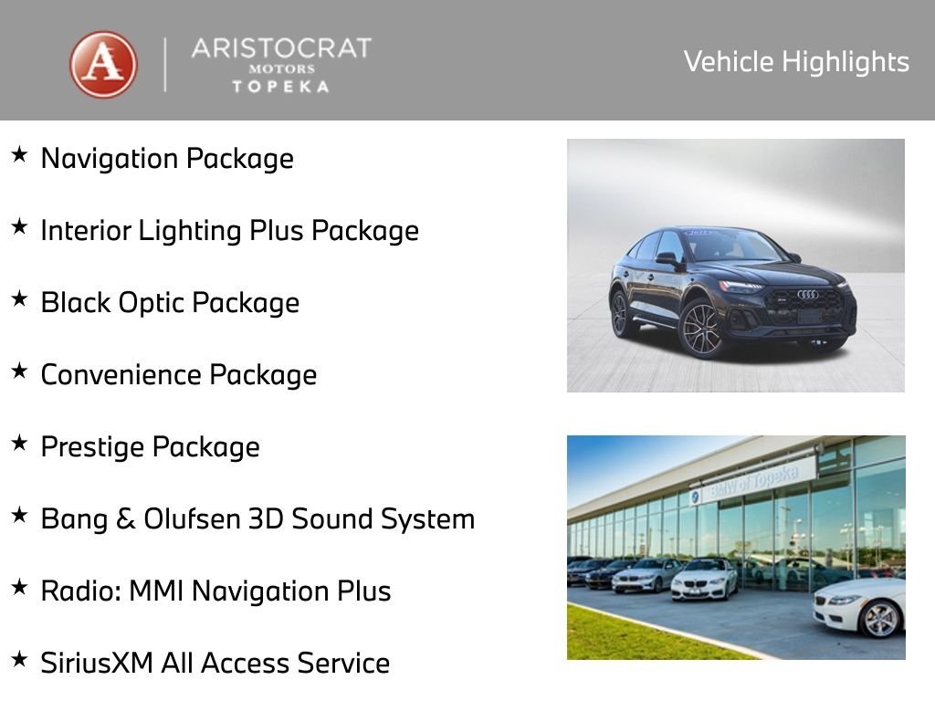 Used 2022 Audi SQ5 Sportback Prestige with VIN WA134AFY3N2064916 for sale in Kansas City