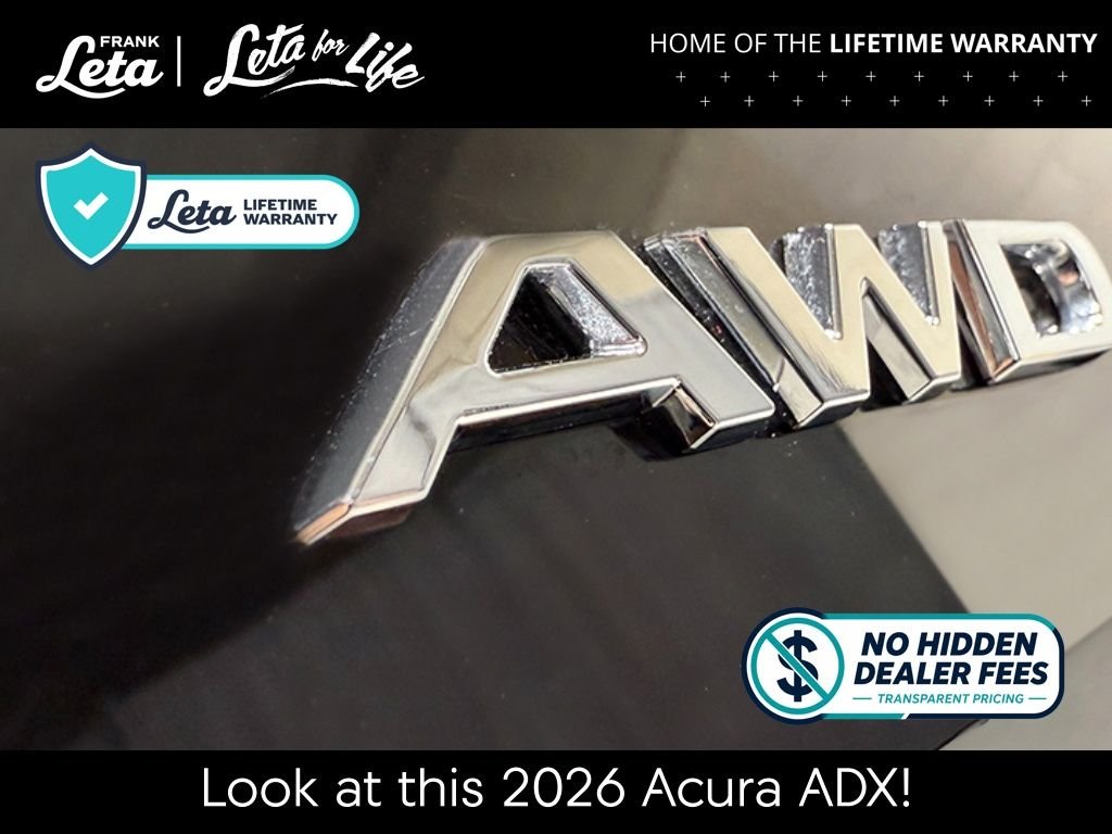 New 2026 Crystal Black Pearl Acura w/A-Spec Package image 7