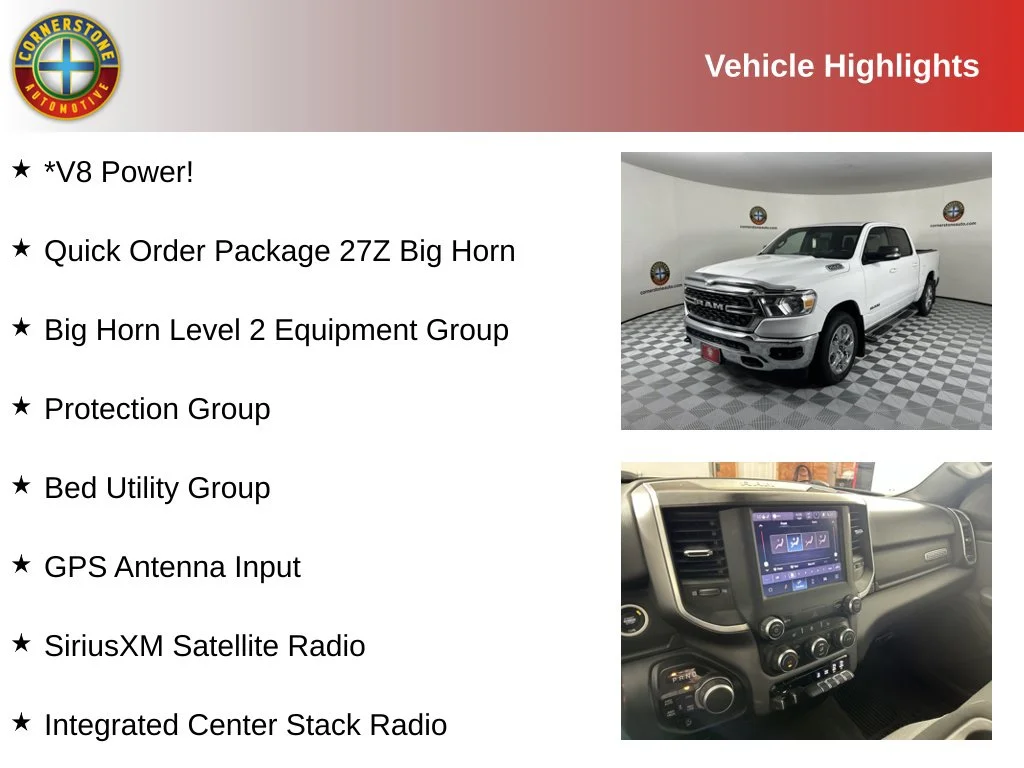 Used 2022 RAM Ram 1500 Pickup Big Horn/Lone Star with VIN 1C6SRFFT1NN325597 for sale in Elk River, Minnesota