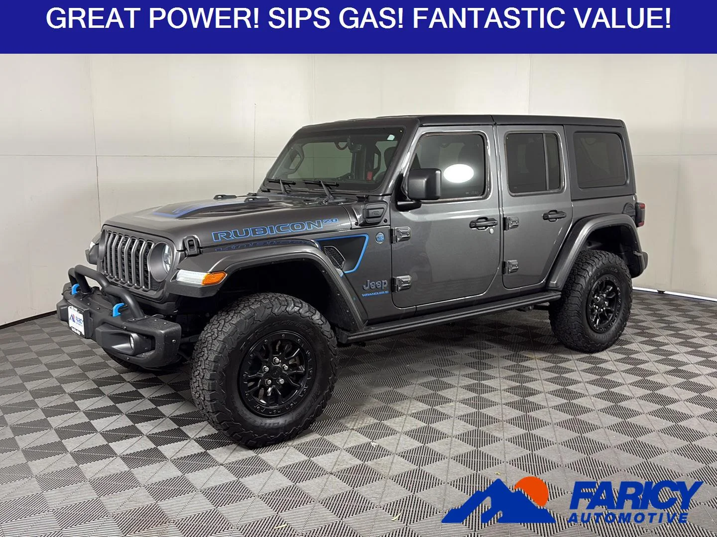 Used 2023 Granite Crystal Metallic Clearcoat Jeep Rubicon 20th Anniversary image 1