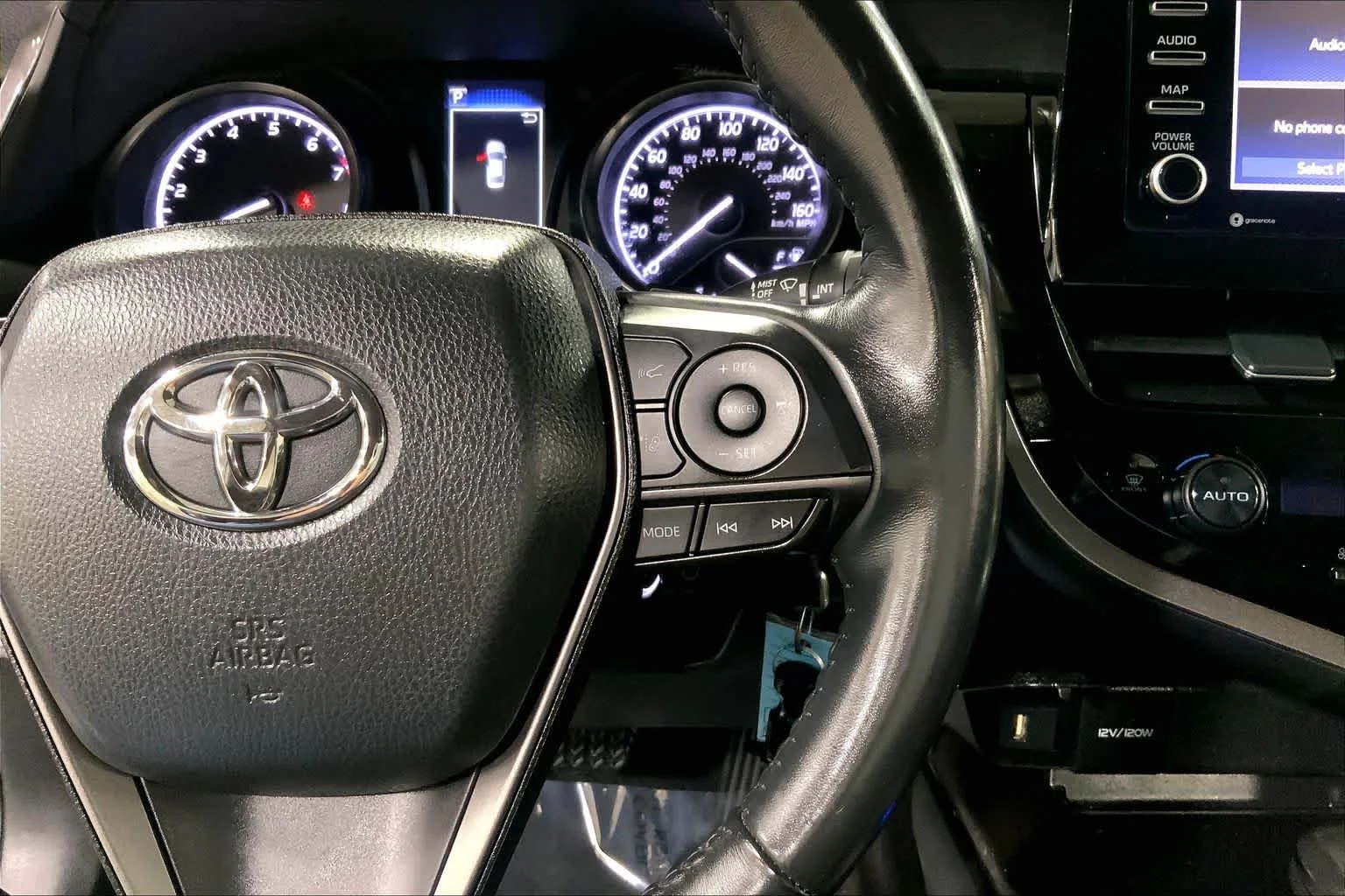 Used 2024 Cavalry Blue Toyota SE image 25