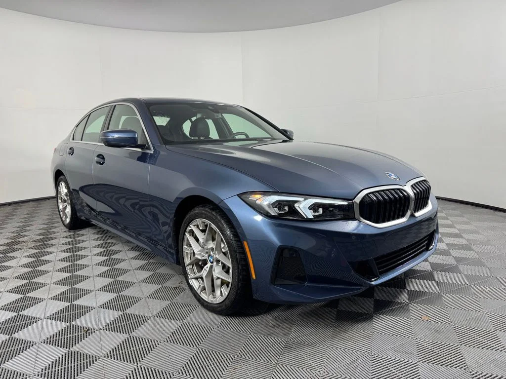 Certified Used 2025 Arctic Race Blue metallic BMW 330i xDrive image 3