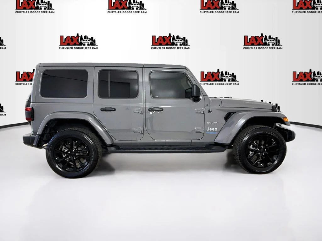 Used 2021 Gray Jeep Unlimited Sahara 4xe image 8
