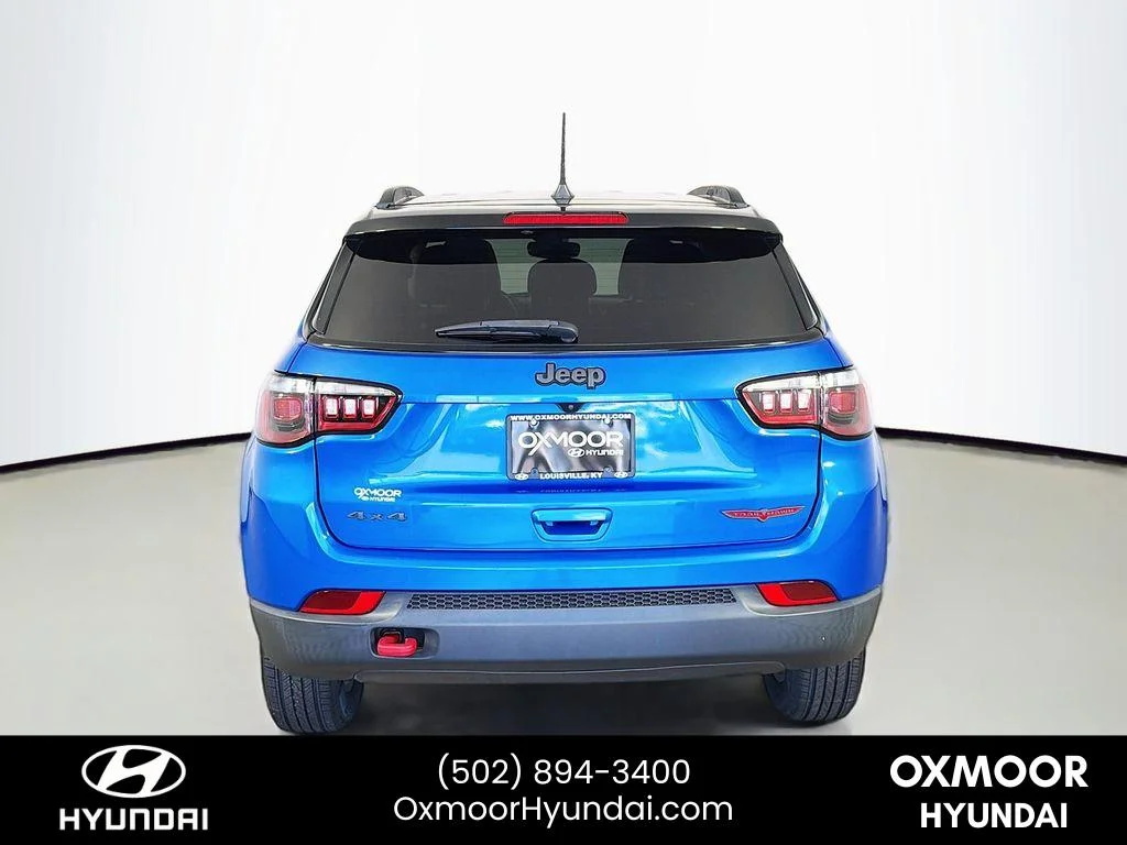 Used 2022 Laser Blue Pearlcoat Jeep Trailhawk image 6