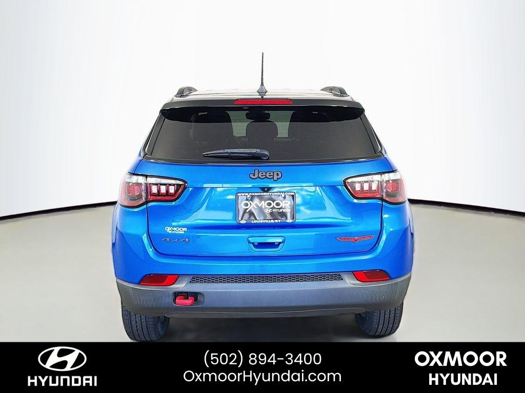 Used 2022 Laser Blue Pearlcoat Jeep Trailhawk image 6