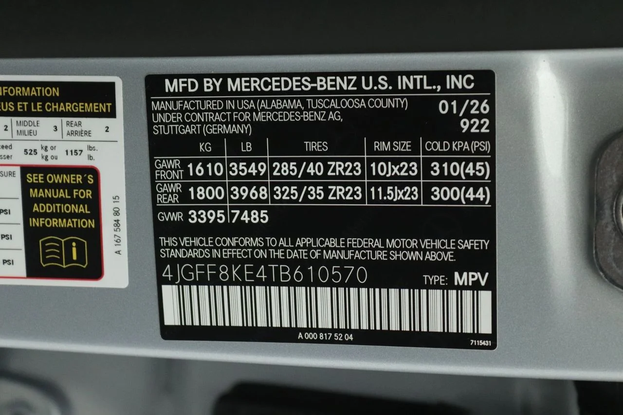 New 2026 Cirrus Silver Metallic Mercedes-Benz 63 AMG® 4MATIC® image 12