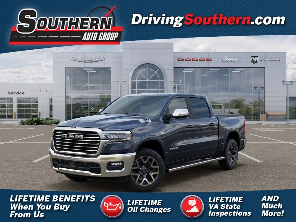 New 2026 Forged Blue Metallic Exterior Paint RAM Laramie image 1