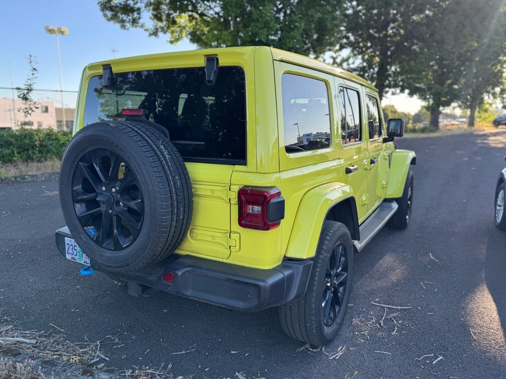 Used 2022 High Velocity Clearcoat Jeep Unlimited Sahara 4xe image 2