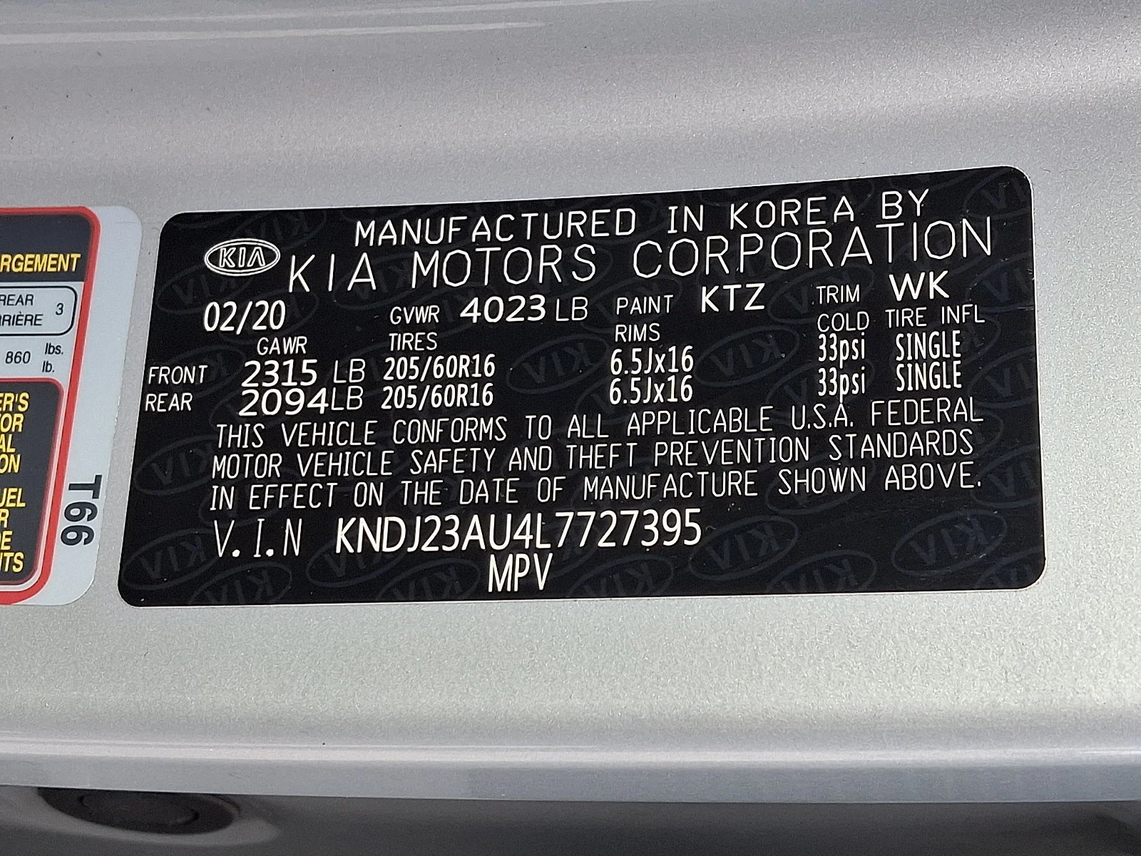 Certified Used 2020 Silver Kia S image 26