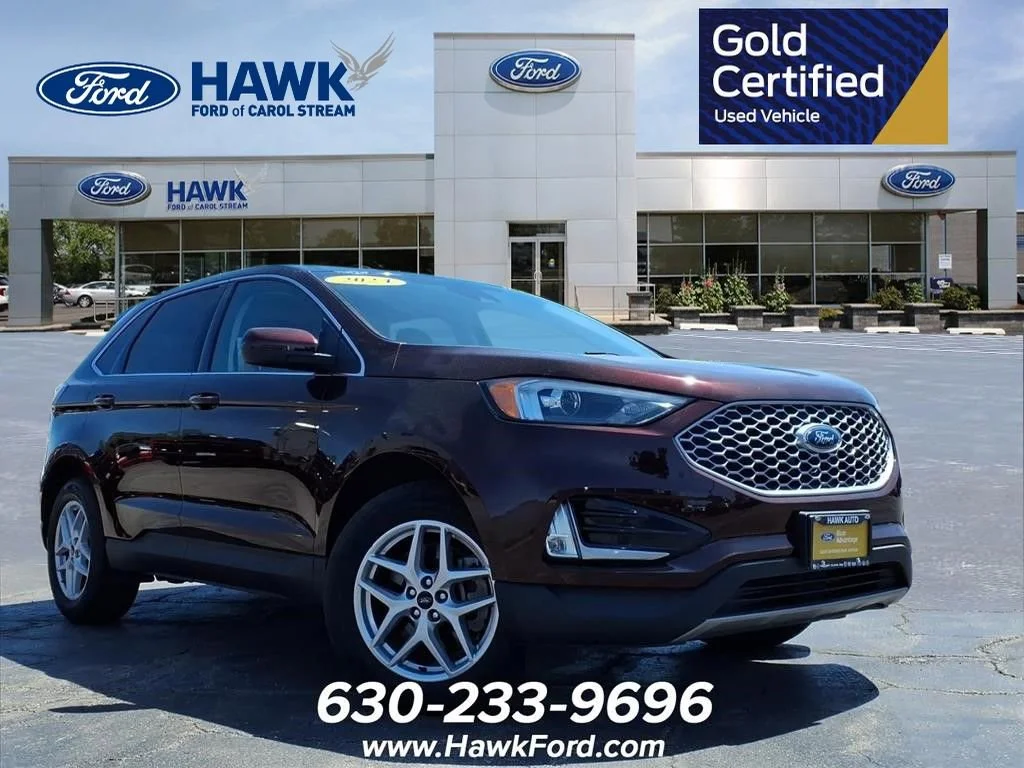 Certified Used 2024 Burgundy Ford SEL image 1